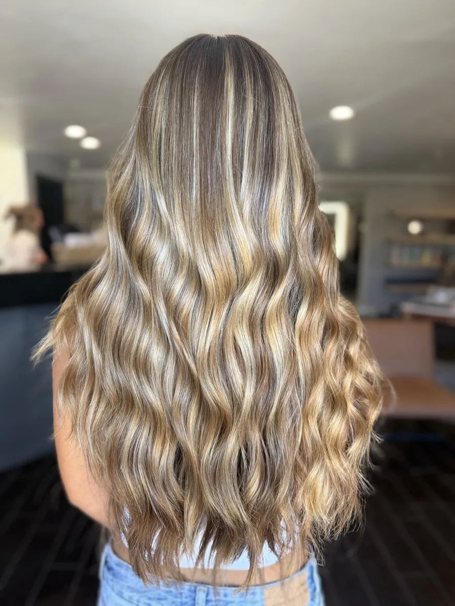 Dimensional blonde color by Kirra Davis
